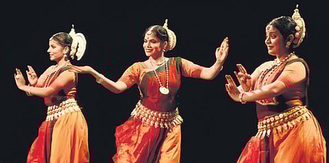File pic of Odissi dancer Madhulitha Mohapatra and party performing at Soorya festival in Thiruvananthapuram | BP Deepu