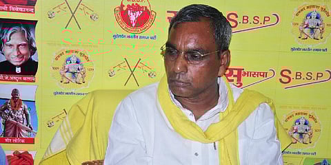 Suheldev Bharatiya Samaj Party (SBSP) founder member Mahendra Rajbhar. (File Photo | PTI)