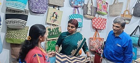 Dr Beela Rajesh at the Jute Fair