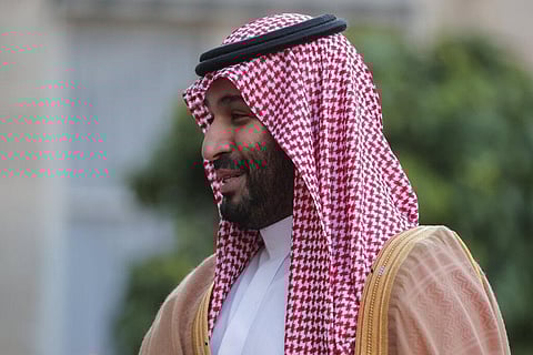 Saudi Crown Prince Mohammed bin Salman as he arrives for a dinner at the Elysee Palace in Paris, Thursday July 28, 2022.  (File photo | AP)