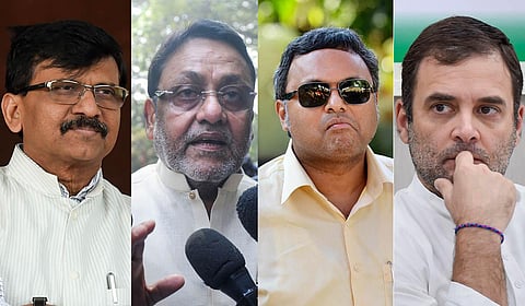 The law enforcement and economic intelligence agency, the Directorate of Enforcement (ED), is cracking down on the leaders of the Opposition. Here is the list of eight prominent leaders under the ED lens. (File Photos | PTI)
