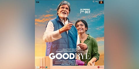 Goodbye poster. (Photo | Rashmika Mandanna Instagram)