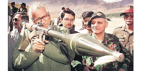George Fernandes, during his stint as Defence Minister.