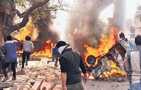 Delhi riots: Court orders framing charges against 4 men for rioting, arson 