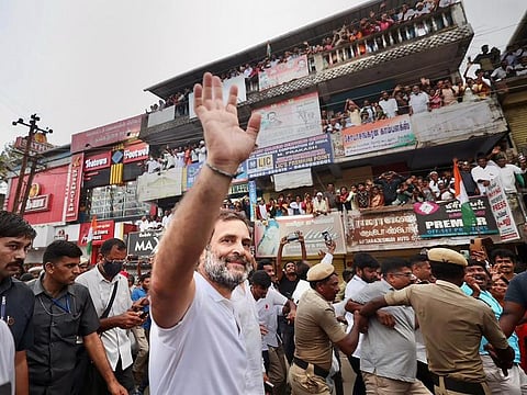former AICC president Rahul Gandhi’s ‘Bharat Jodo Yatra’ (Photo | PTI)