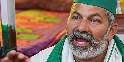 Bhartiya Kisan Union leader Rakesh Tikait. (File Photo | PTI)
