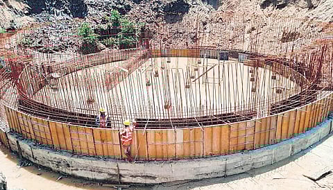 One of the 31 Sewage Treatment Plants that are under construction in the city