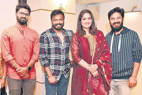 Vishal, Pannaga Bharana, Meghana Raj Sarja and Vasuki Vaibhav