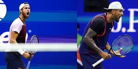 Karen Khachanov and Nick Kyrgios (Photo | AP)