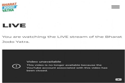 Congress' Bharat Jodo Yatra's official YouTube channel