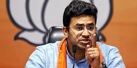 Congress defaming ‘Brand Bengaluru’, says Tejasvi Surya