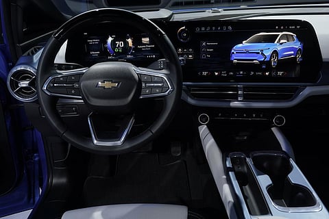 A 2024 Chevrolet Equinox EV 3LT is shown in Warren, Mich., Aug. 30, 2022. (Photo | AP)