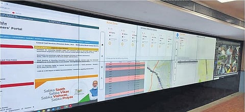 IDS dashboard in central control at Maligaon Headquarters in Guwahati | Express