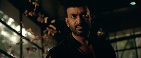 A still from the trailer of Prithviraj's 'Kaapa'. (Photo | YouTube screengrab)