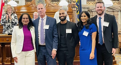 Usha reddi  sworn in this afternoon as State Senator for District 22. (Photo | Twitter, @UshaReddiKS)