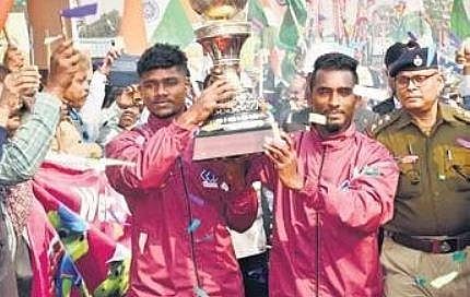 FIH Men’s Hockey World Cup trophy being carried around RSP township