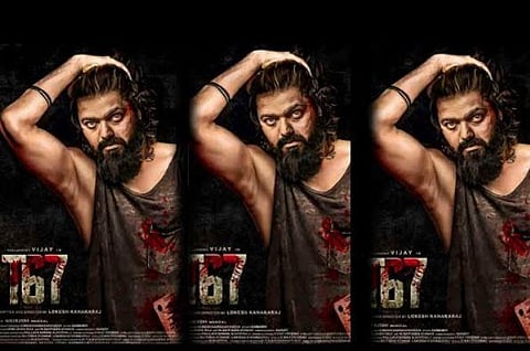 A poster of 'Thalapathy 67' starring Thalapathy Vijay. (Photo | YouTube)