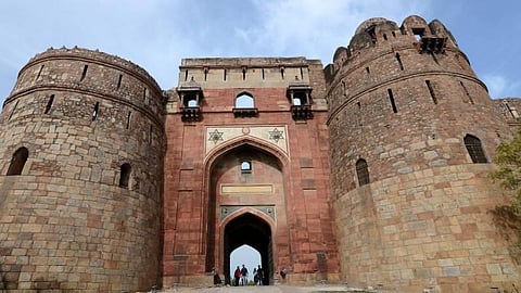 A view of the Purana Quila in New Delhi.