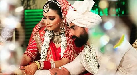 Tushar Kalia and Triveni Barman got married. (Photo | Tushar Kalia fan club Instagram)