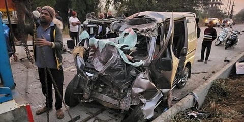 The accident took place at 4.45 am at Repoli village in Raigad. (Photo |  ANI Twitter)