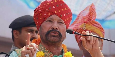 Former BJP minister Choudhary Lal Singh. (Photo |  Choudhary Lal Singh Twitter)