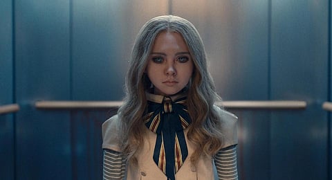 A still from the movie 'M3GAN'