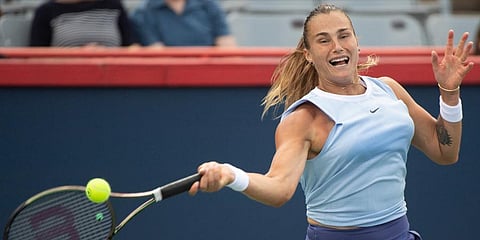 Belarusian professional tennis player Aryna Sabalenka (File photo | AP)