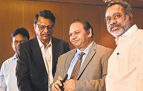 BSNL Board Director Vivek Banzal at the launch of IPTV services in Vijayawada on Friday | Prasant Madugula