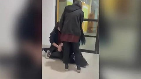 A video of a girl being tortured by her classmates at the school went viral on social media.