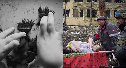 Stills from 'Iron Butterflies' and '20 Days In Mariupol'. (Photos | festival.sundance.org)