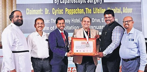Lifeline Hospital doctor Cyriac Pappachan enters record book