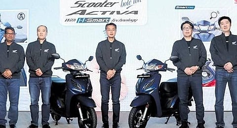HMSI on Monday launched a new version of its Activa scooter which conforms to the upcoming stricter emission norms.(File Photo)