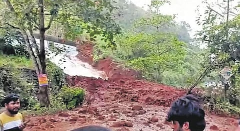 The Maradi branch canal that collapsed on Sunday