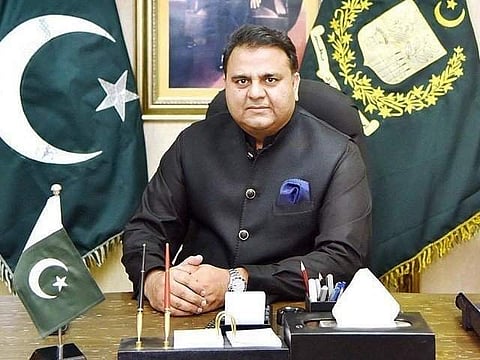 Pakistan's Minister for Science and Technology Fawad Chaudhry (Twitter Photo)