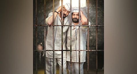 Sanjay Dutt and Arshad Warsi in their upcoming, untitled film poster (Photo | Instagram)