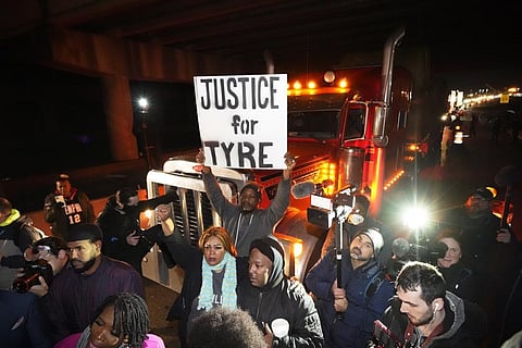Protesters march down the street Friday, Jan. 27, 2023, in Memphis, Tenn...(Photo | AP)