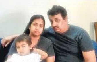 Nirvan with his parents.