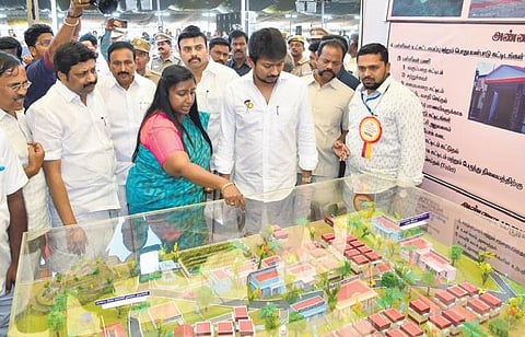 Minister Udhayanidhi Stalin at a government programme in Namakkal | Express