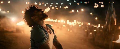 A still from the teaser of 'Dasara' starring Telugu superstar Nani. (Photo | YouTube screengrab)