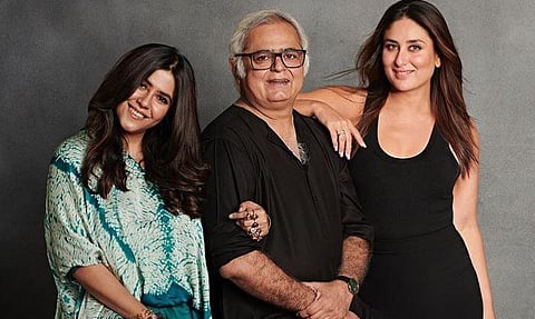 From left to right, Ektaa Kapoor, Hansal Mehta and Kareena Kapoor Khan (Photo | Hansal Mehta @ Instagram)