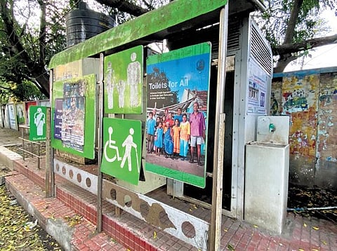 A defunct e-toilet in Chetpet | R Satish Babu