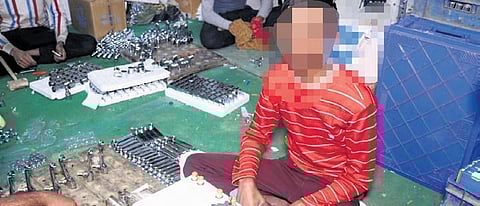 A child in one of the manufacturing units of Alipur | Express