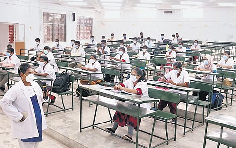 A file photo of students in medical colleges used for representational purpose. | Express