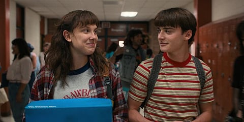 Actor Noah Schnapp (R) *Photo | Screengrab)