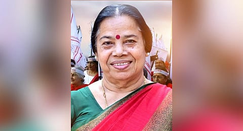 Senior CPM leader from Kerala PK Sreemathy.