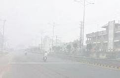 Fog envelops Adilabad on Sunday