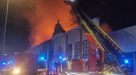 Fire broke out in a night club in Spain.