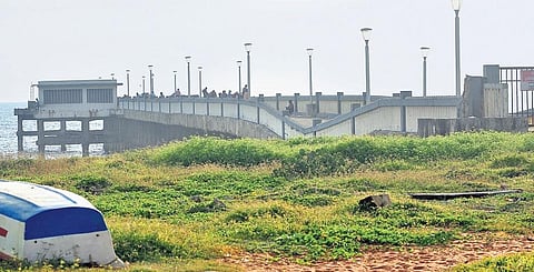 The iconic Valiyathura pier.