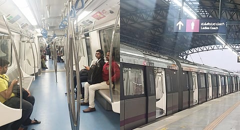Representational image: Bengaluru metro's new lines opens to public. (Photos | S Lalitha )