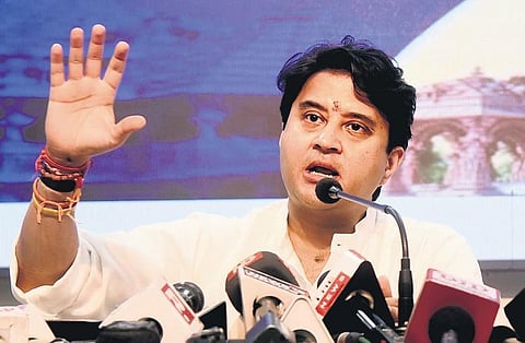 Union Civil Aviation Minister Jyotiraditya Scindia. (Photo | EPS)